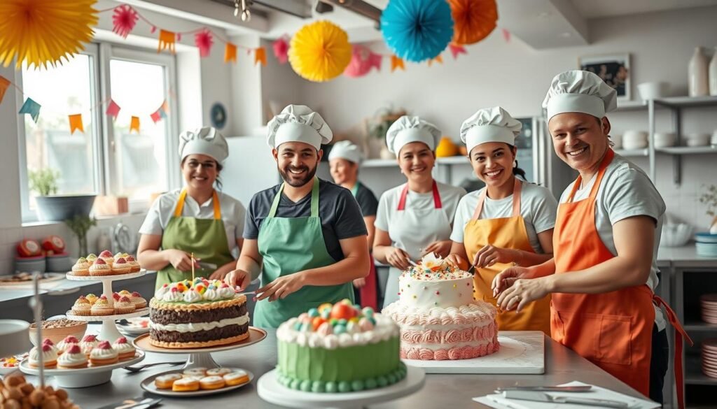 equipe de confeitaria