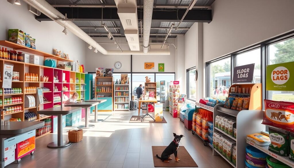 estrutura física de pet shop