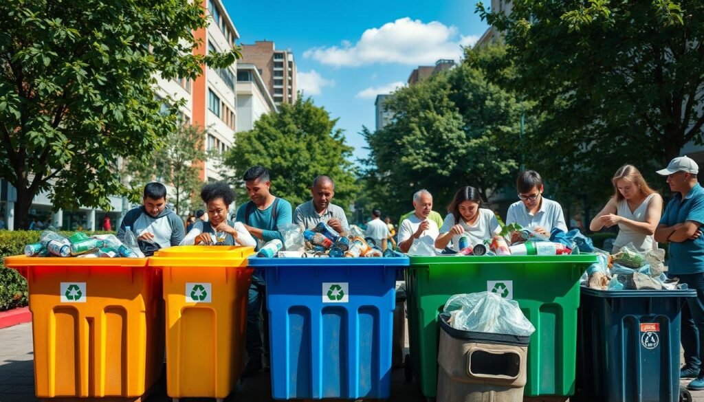 implementação de reciclagem