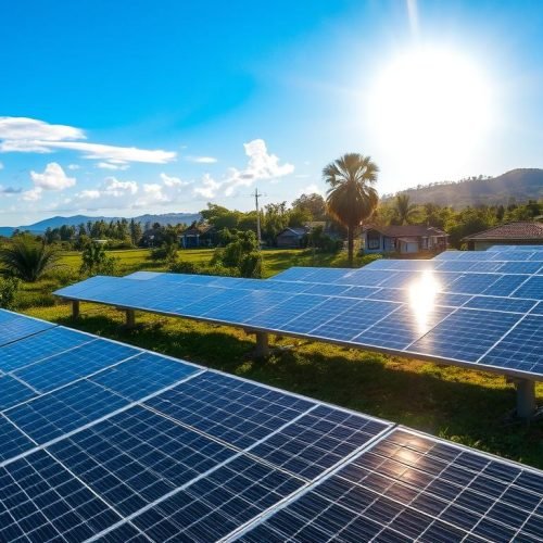 Negócios de energia solar, eólica e armazenamento de energia.